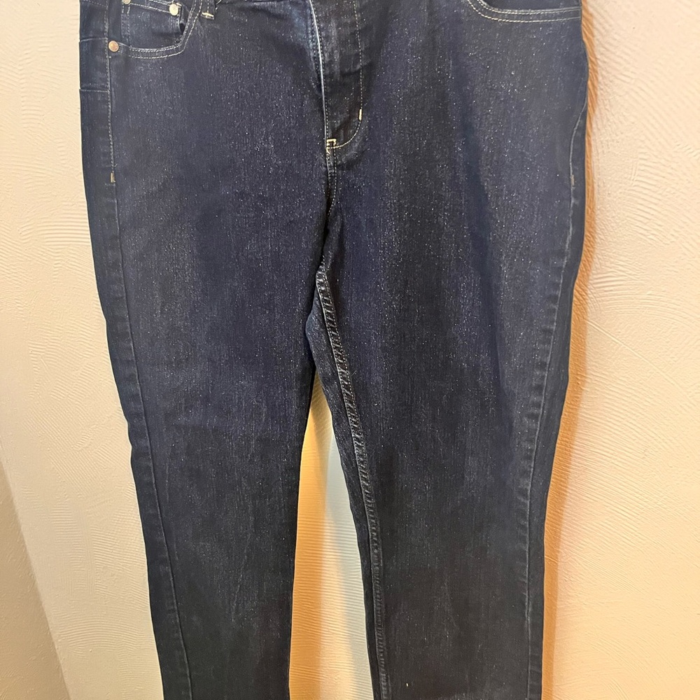 Riders by Lee Women's Skinny Jeans in Dark Blue Denim